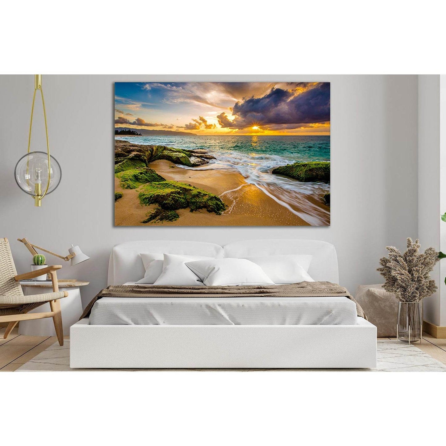 Sea And Colorful Sunset №SL291 Ready to Hang Canvas PrintCanvas art arrives ready to hang, with hanging accessories included and no additional framing required. Every canvas print is hand-crafted, made on-demand at our workshop and expertly stretched arou