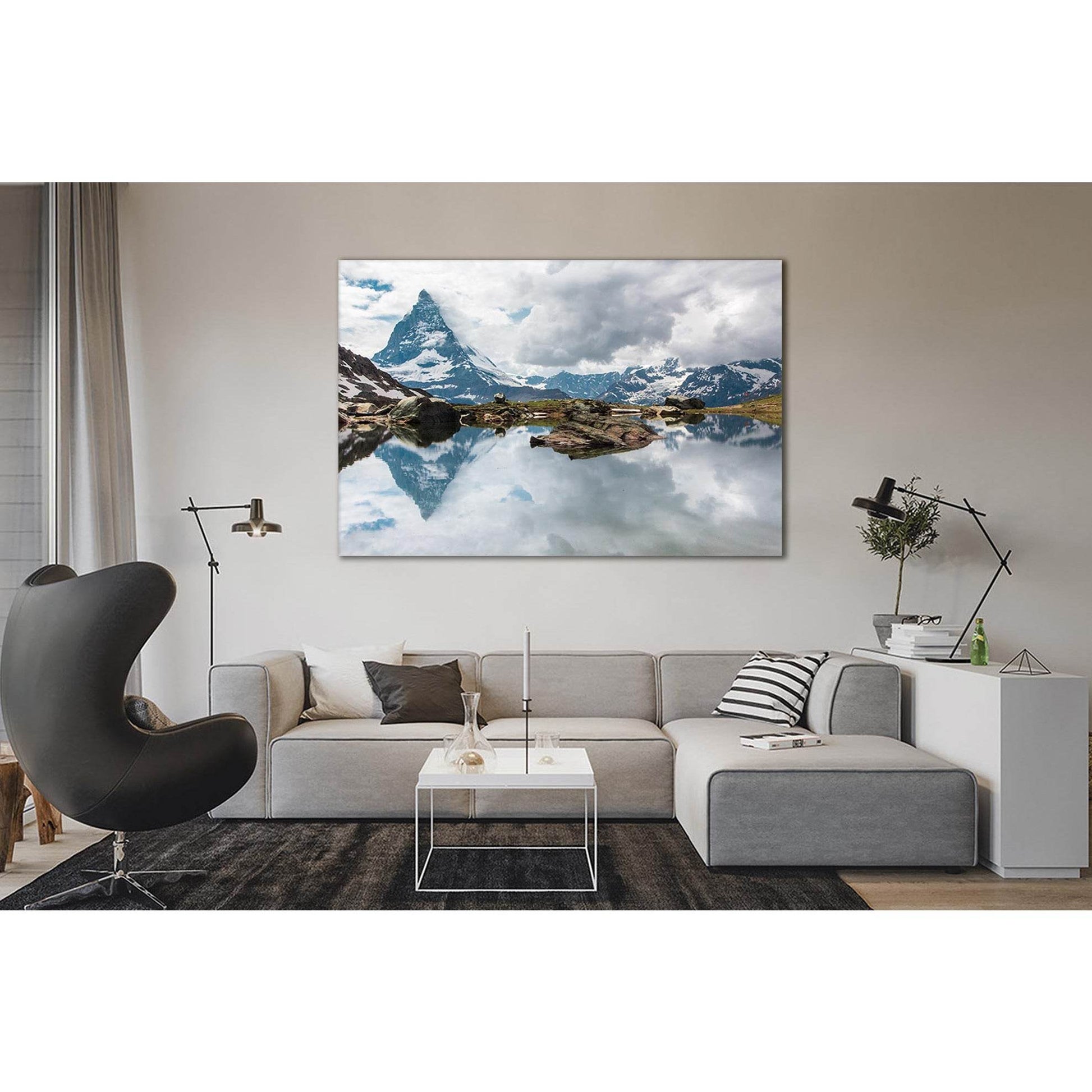 Matterhorn Reflection In The Lake №Sl40 Ready to Hang Canvas PrintCanvas art arrives ready to hang, with hanging accessories included and no additional framing required. Every canvas print is hand-crafted, made on-demand at our workshop and expertly stret