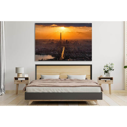 Sunset Over City №SL297 Ready to Hang Canvas PrintCanvas art arrives ready to hang, with hanging accessories included and no additional framing required. Every canvas print is hand-crafted, made on-demand at our workshop and expertly stretched around 100%