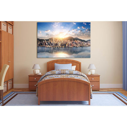 Hong Kong Cityscape Morning №SL1459 Ready to Hang Canvas PrintCanvas art arrives ready to hang, with hanging accessories included and no additional framing required. Every canvas print is hand-crafted, made on-demand at our workshop and expertly stretched