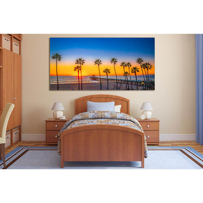 Palms Ocean Sunset Pier №SL210 Ready to Hang Canvas PrintCanvas art arrives ready to hang, with hanging accessories included and no additional framing required. Every canvas print is hand-crafted, made on-demand at our workshop and expertly stretched arou