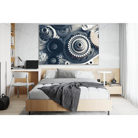 Gears Of The Engine №SL761 Ready to Hang Canvas PrintCanvas art arrives ready to hang, with hanging accessories included and no additional framing required. Every canvas print is hand-crafted, made on-demand at our workshop and expertly stretched around 1