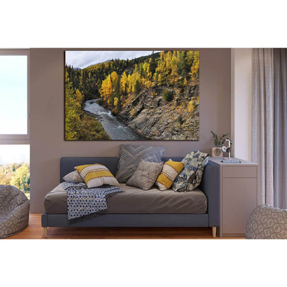 River Trees And Autumn Forest №SL1471 Ready to Hang Canvas PrintCanvas art arrives ready to hang, with hanging accessories included and no additional framing required. Every canvas print is hand-crafted, made on-demand at our workshop and expertly stretch