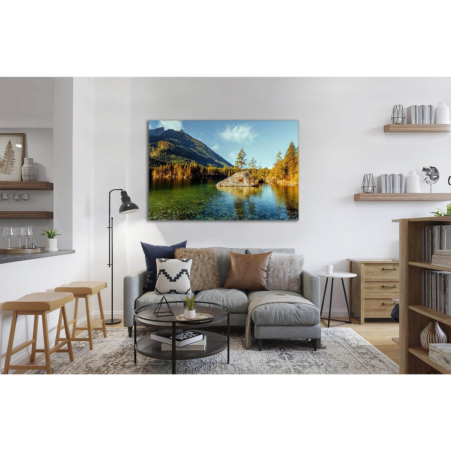 Alpine Highland With Mountains Lake №sl05 Ready to Hang Canvas PrintCanvas art arrives ready to hang, with hanging accessories included and no additional framing required. Every canvas print is hand-crafted, made on-demand at our workshop and expertly str