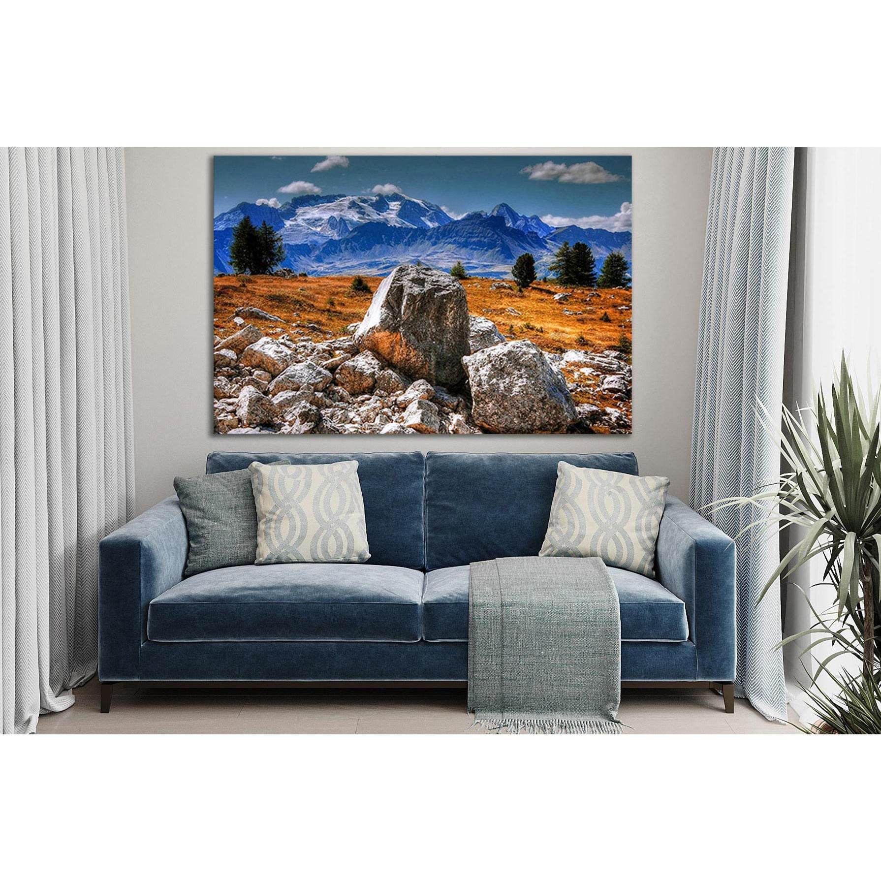 Mountain Landscape Italy №SL1564 Ready to Hang Canvas Print