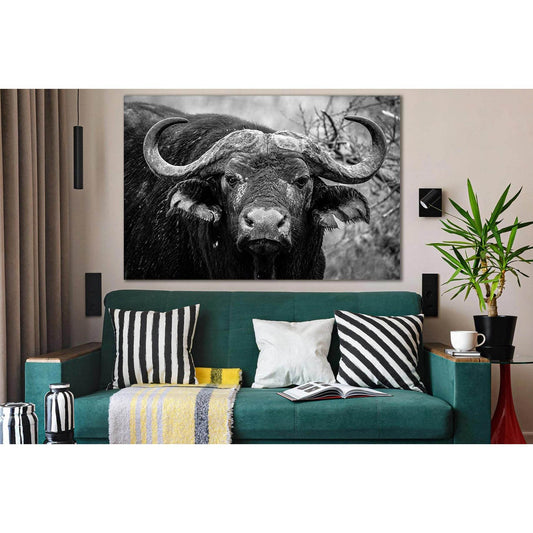 Close Up Of Buffalo №SL890 Ready to Hang Canvas PrintCanvas art arrives ready to hang, with hanging accessories included and no additional framing required. Every canvas print is hand-crafted, made on-demand at our workshop and expertly stretched around 1