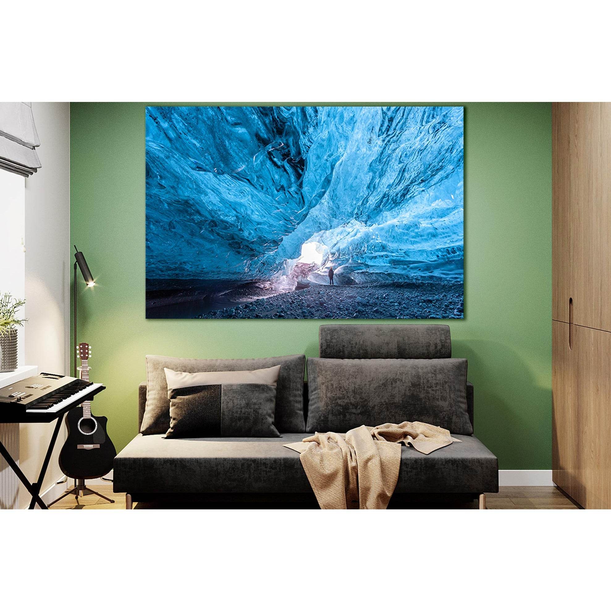 Vatnajökull Glacier Iceland №SL1315 Ready to Hang Canvas Print