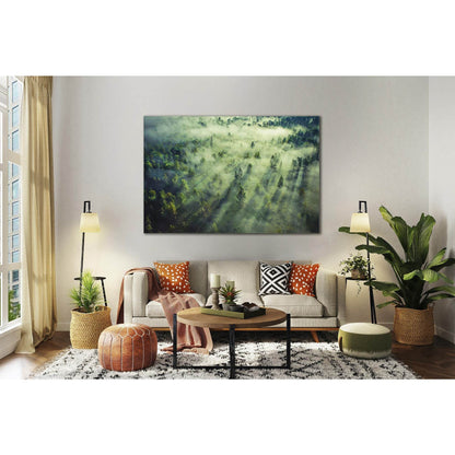 Foggy Clouds Above Forrest №Sl31 Ready to Hang Canvas PrintCanvas art arrives ready to hang, with hanging accessories included and no additional framing required. Every canvas print is hand-crafted, made on-demand at our workshop and expertly stretched ar