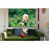 Fox Among Flowers In The Meadow №SL1518 Ready to Hang Canvas Print