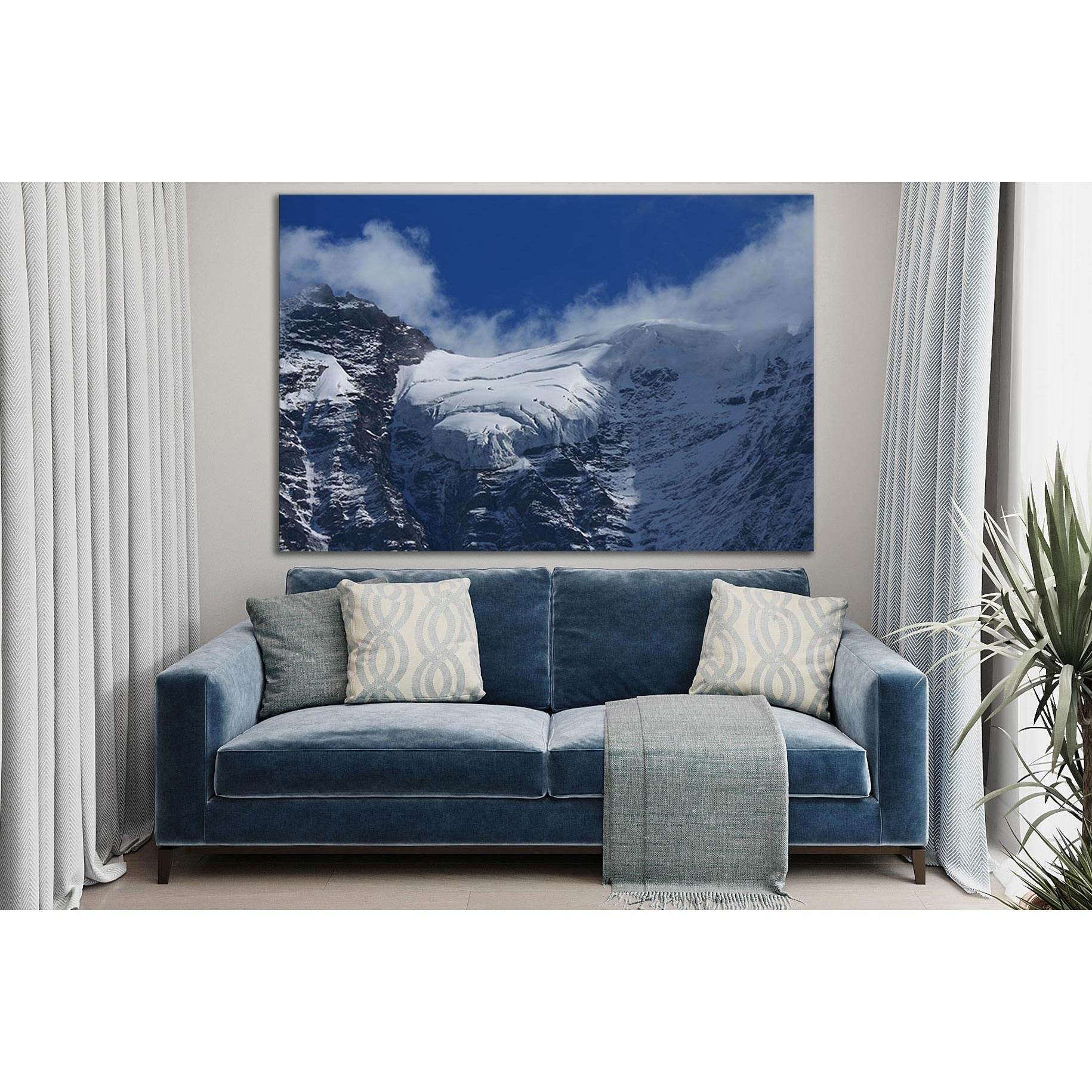 Glacier On The Jungfraujoch №SL1354 Ready to Hang Canvas Print