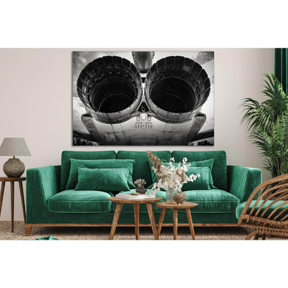 Turbines Of Military Plane №SL756 Ready to Hang Canvas PrintCanvas art arrives ready to hang, with hanging accessories included and no additional framing required. Every canvas print is hand-crafted, made on-demand at our workshop and expertly stretched a