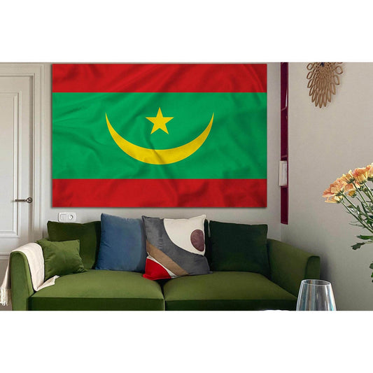 Flag Of Mauritania №SL1187 Ready to Hang Canvas PrintCanvas art arrives ready to hang, with hanging accessories included and no additional framing required. Every canvas print is hand-crafted, made on-demand at our workshop and expertly stretched around 1