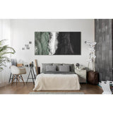 Waves Black Sand Beach №SL64 Ready to Hang Canvas Print