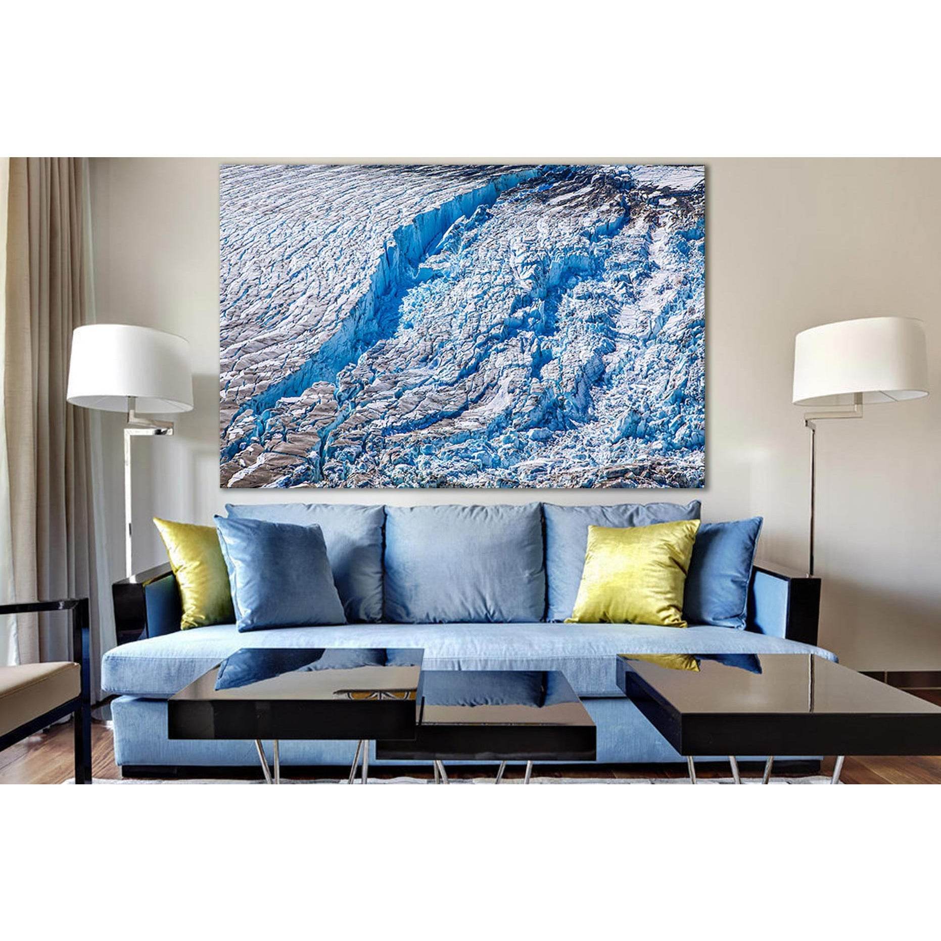 The Salmon Glacier №SL1349 Ready to Hang Canvas PrintFast traslate Icon translate Canvas art arrives ready to hang, with hanging accessories included and no additional framing required. Every canvas print is hand-crafted, made on-demand at our workshop an