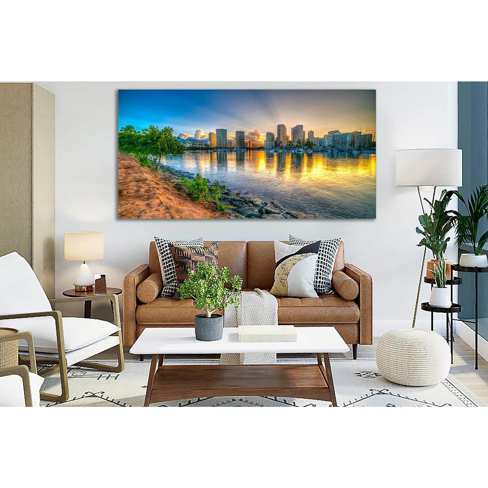 Coast Honolulu Hawaii №SL285 Ready to Hang Canvas PrintCanvas art arrives ready to hang, with hanging accessories included and no additional framing required. Every canvas print is hand-crafted, made on-demand at our workshop and expertly stretched around
