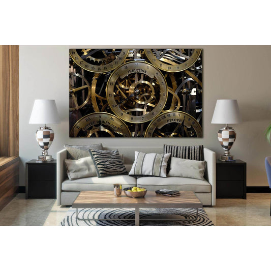 Clock Movement №SL787 Ready to Hang Canvas PrintCanvas art arrives ready to hang, with hanging accessories included and no additional framing required. Every canvas print is hand-crafted, made on-demand at our workshop and expertly stretched around 100% N