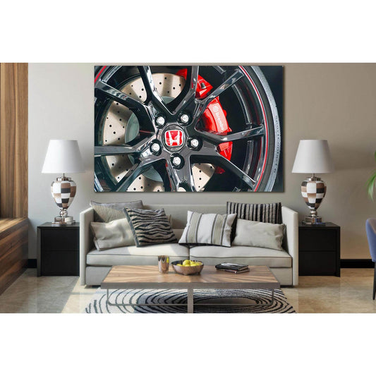 Brake Kit From Honda №SL741 Ready to Hang Canvas PrintCanvas art arrives ready to hang, with hanging accessories included and no additional framing required. Every canvas print is hand-crafted, made on-demand at our workshop and expertly stretched around