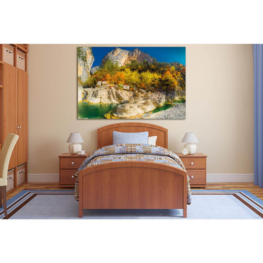 Autumn Trees And Beautiful Rocks №SL1061 Ready to Hang Canvas PrintCanvas art arrives ready to hang, with hanging accessories included and no additional framing required. Every canvas print is hand-crafted, made on-demand at our workshop and expertly stre