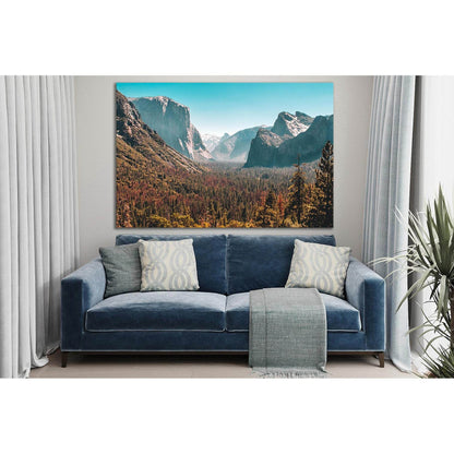 Forest And Mountains In Yosemite Valley №SL1575 Ready to Hang Canvas PrintCanvas art arrives ready to hang, with hanging accessories included and no additional framing required. Every canvas print is hand-crafted, made on-demand at our workshop and expert