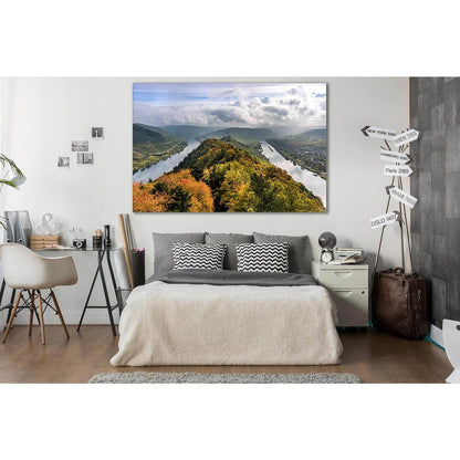 Germany Autumn River Moselle №SL634 Ready to Hang Canvas PrintCanvas art arrives ready to hang, with hanging accessories included and no additional framing required. Every canvas print is hand-crafted, made on-demand at our workshop and expertly stretched