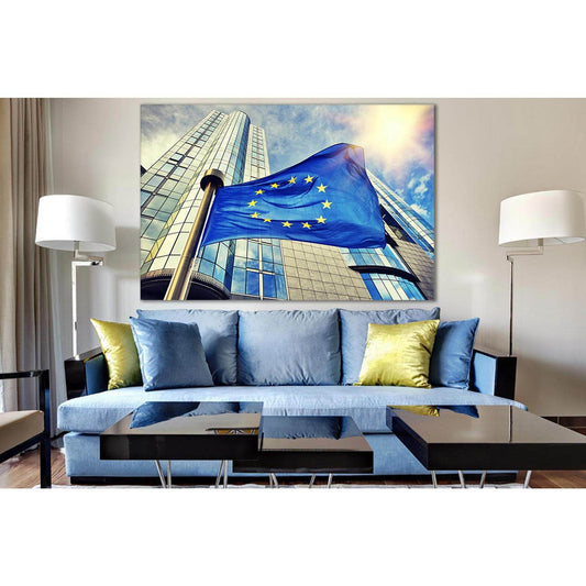 Flag Of European Union №SL1181 Ready to Hang Canvas PrintCanvas art arrives ready to hang, with hanging accessories included and no additional framing required. Every canvas print is hand-crafted, made on-demand at our workshop and expertly stretched arou
