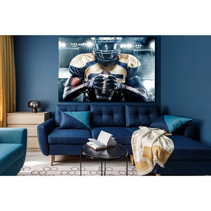 American Football Player №SL938 Ready to Hang Canvas PrintCanvas art arrives ready to hang, with hanging accessories included and no additional framing required. Every canvas print is hand-crafted, made on-demand at our workshop and expertly stretched aro