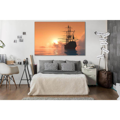 Ship On Ocean At Sunset №SL283 Ready to Hang Canvas PrintCanvas art arrives ready to hang, with hanging accessories included and no additional framing required. Every canvas print is hand-crafted, made on-demand at our workshop and expertly stretched arou