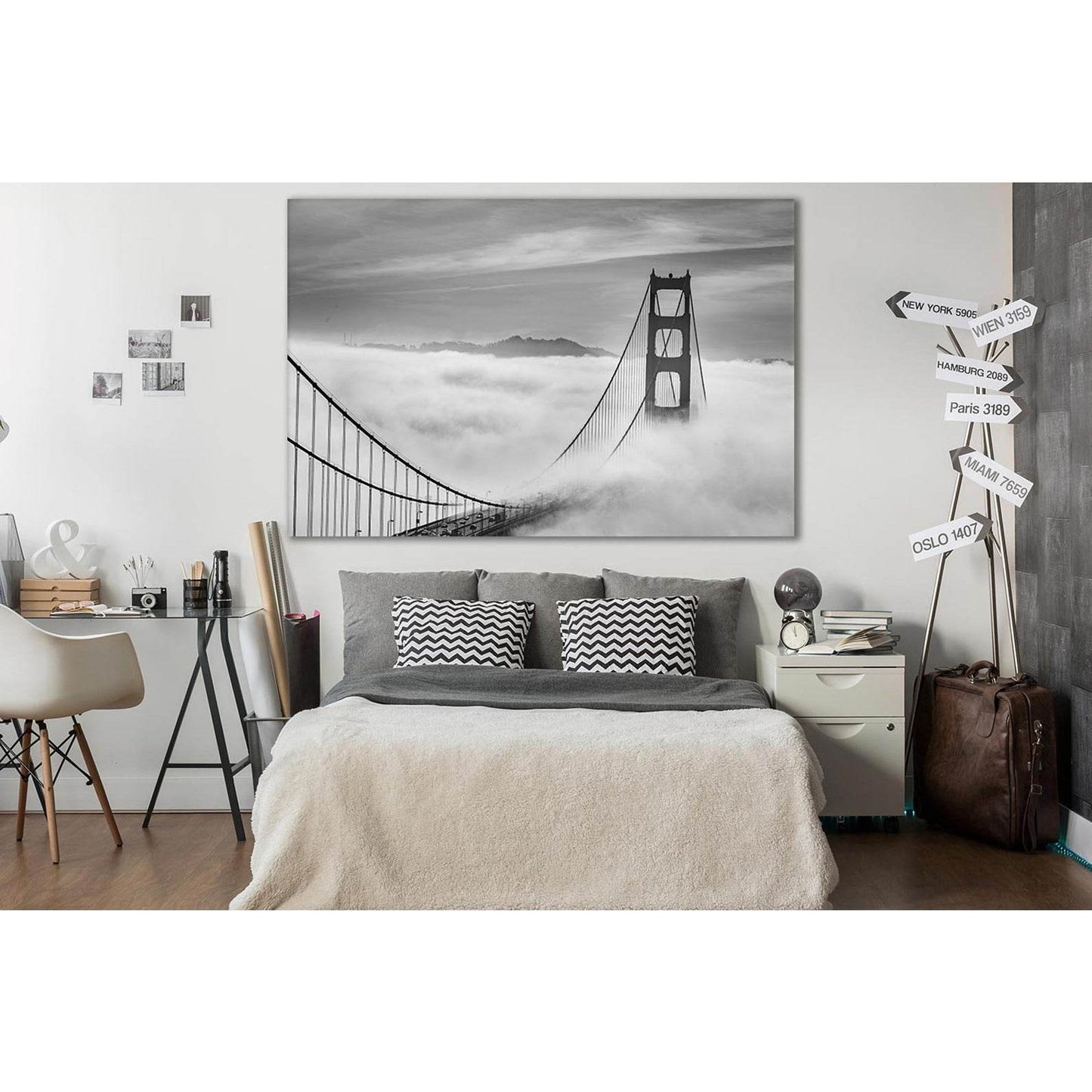 Fog Covering The Golden Gate Bridge №SL1141 Ready to Hang Canvas PrintCanvas art arrives ready to hang, with hanging accessories included and no additional framing required. Every canvas print is hand-crafted, made on-demand at our workshop and expertly s
