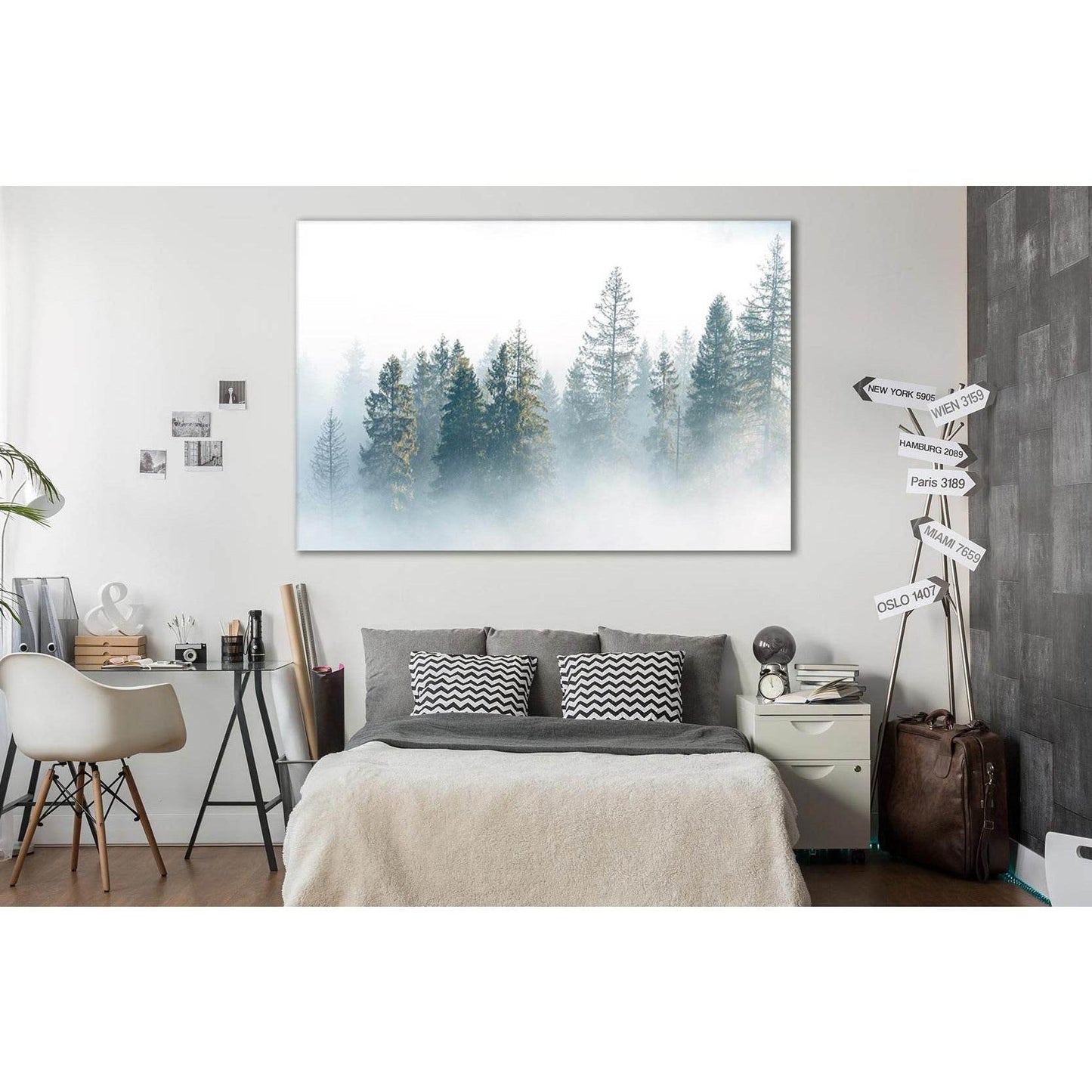 Fog Over Spruce Forest №Sl32 Ready to Hang Canvas PrintCanvas art arrives ready to hang, with hanging accessories included and no additional framing required. Every canvas print is hand-crafted, made on-demand at our workshop and expertly stretched around