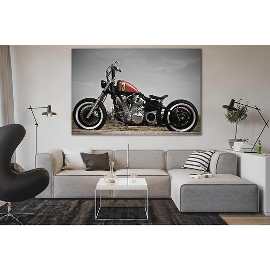 Motorcycle Bobber Style №SL733 Ready to Hang Canvas PrintCanvas art arrives ready to hang, with hanging accessories included and no additional framing required. Every canvas print is hand-crafted, made on-demand at our workshop and expertly stretched arou