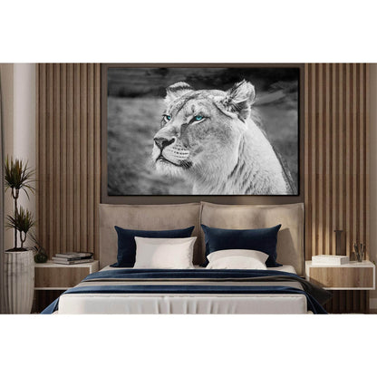 Lion With Blue Eyes №SL1556 Ready to Hang Canvas PrintCanvas art arrives ready to hang, with hanging accessories included and no additional framing required. Every canvas print is hand-crafted, made on-demand at our workshop and expertly stretched around