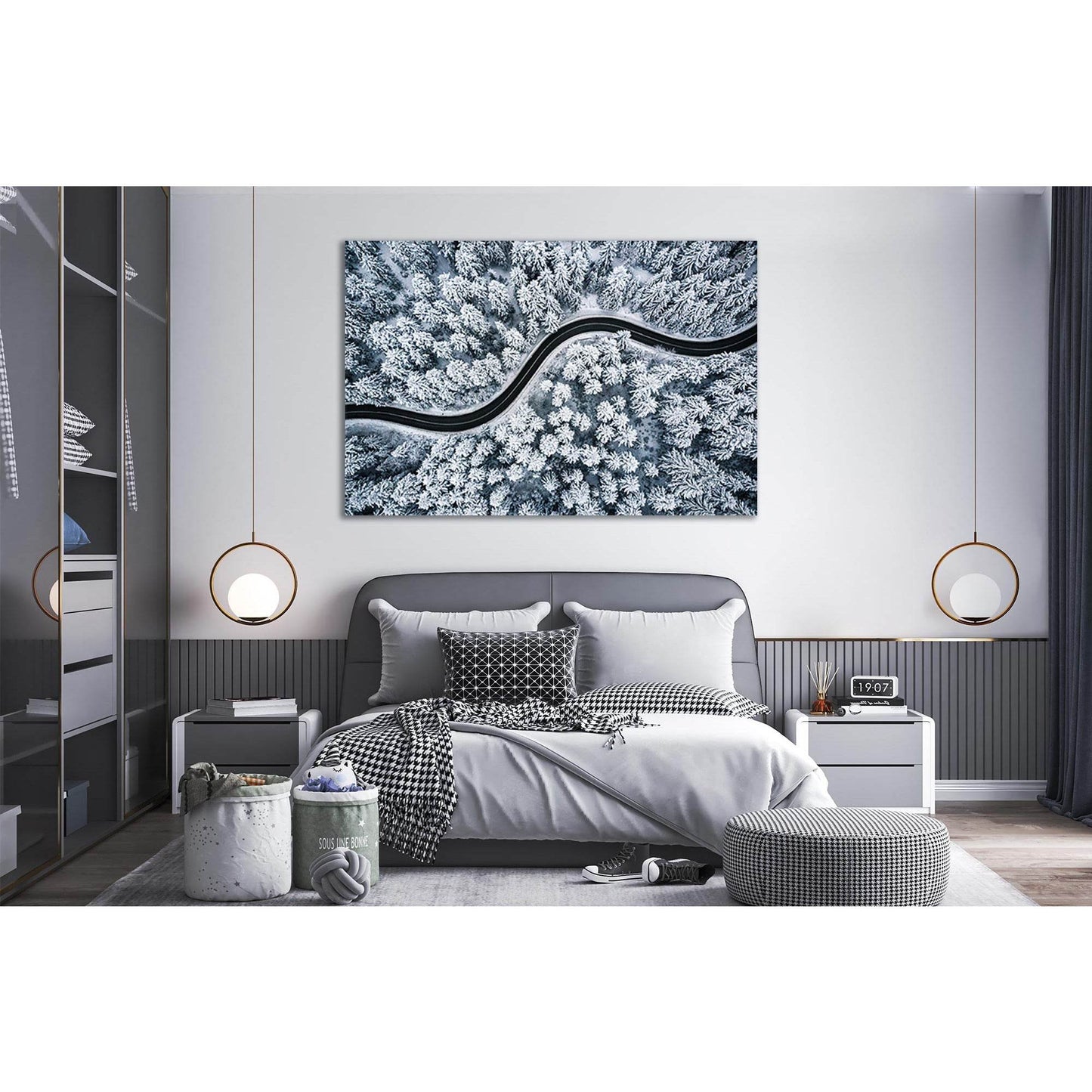 Road In A Snowy Forest №Sl25 Ready to Hang Canvas PrintCanvas art arrives ready to hang, with hanging accessories included and no additional framing required. Every canvas print is hand-crafted, made on-demand at our workshop and expertly stretched around