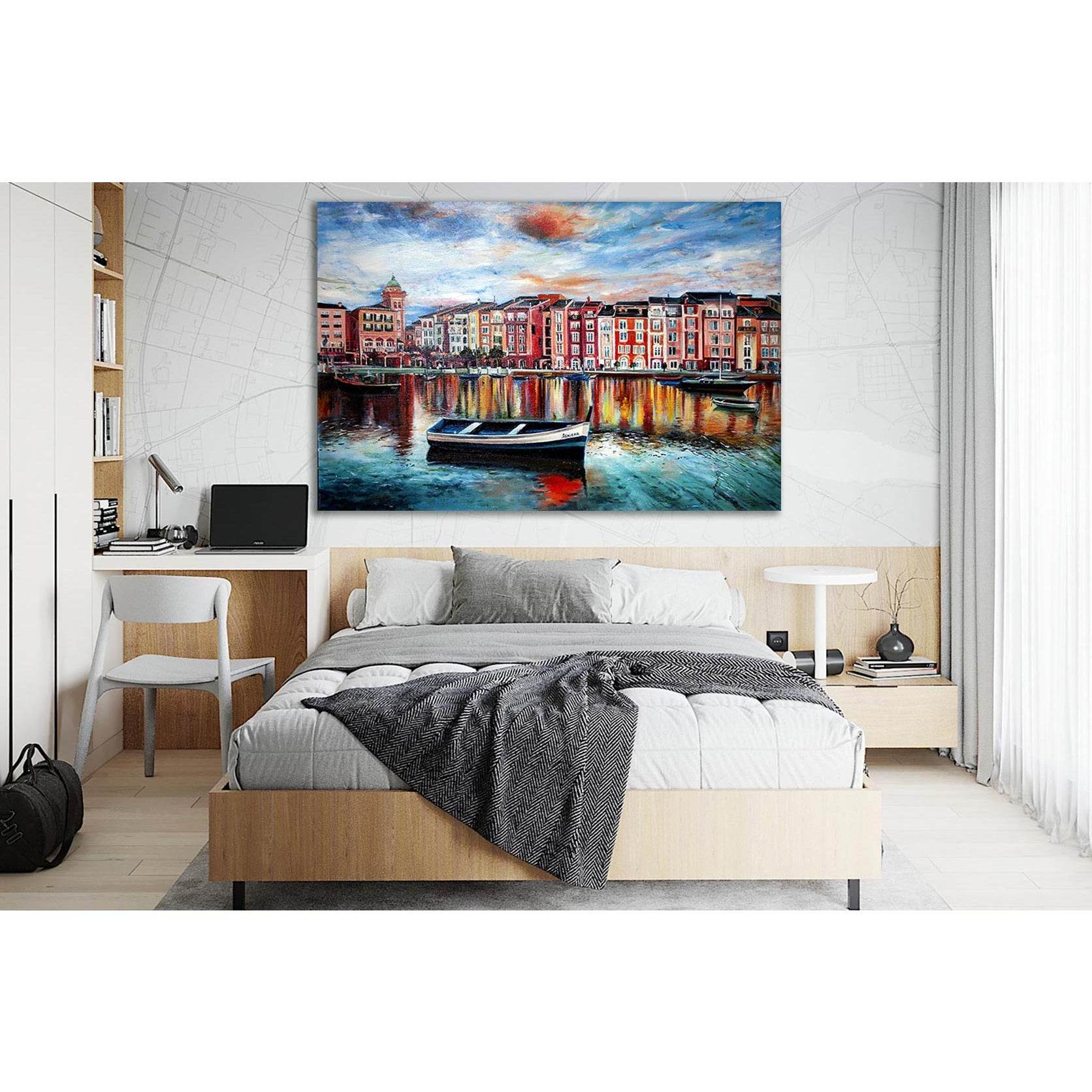 Venice The Sunset Oil Painting №SL593 Ready to Hang Canvas PrintCanvas art arrives ready to hang, with hanging accessories included and no additional framing required. Every canvas print is hand-crafted, made on-demand at our workshop and expertly stretch