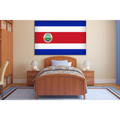 Flag Of Costa Rica №SL1206 Ready to Hang Canvas PrintCanvas art arrives ready to hang, with hanging accessories included and no additional framing required. Every canvas print is hand-crafted, made on-demand at our workshop and expertly stretched around 1