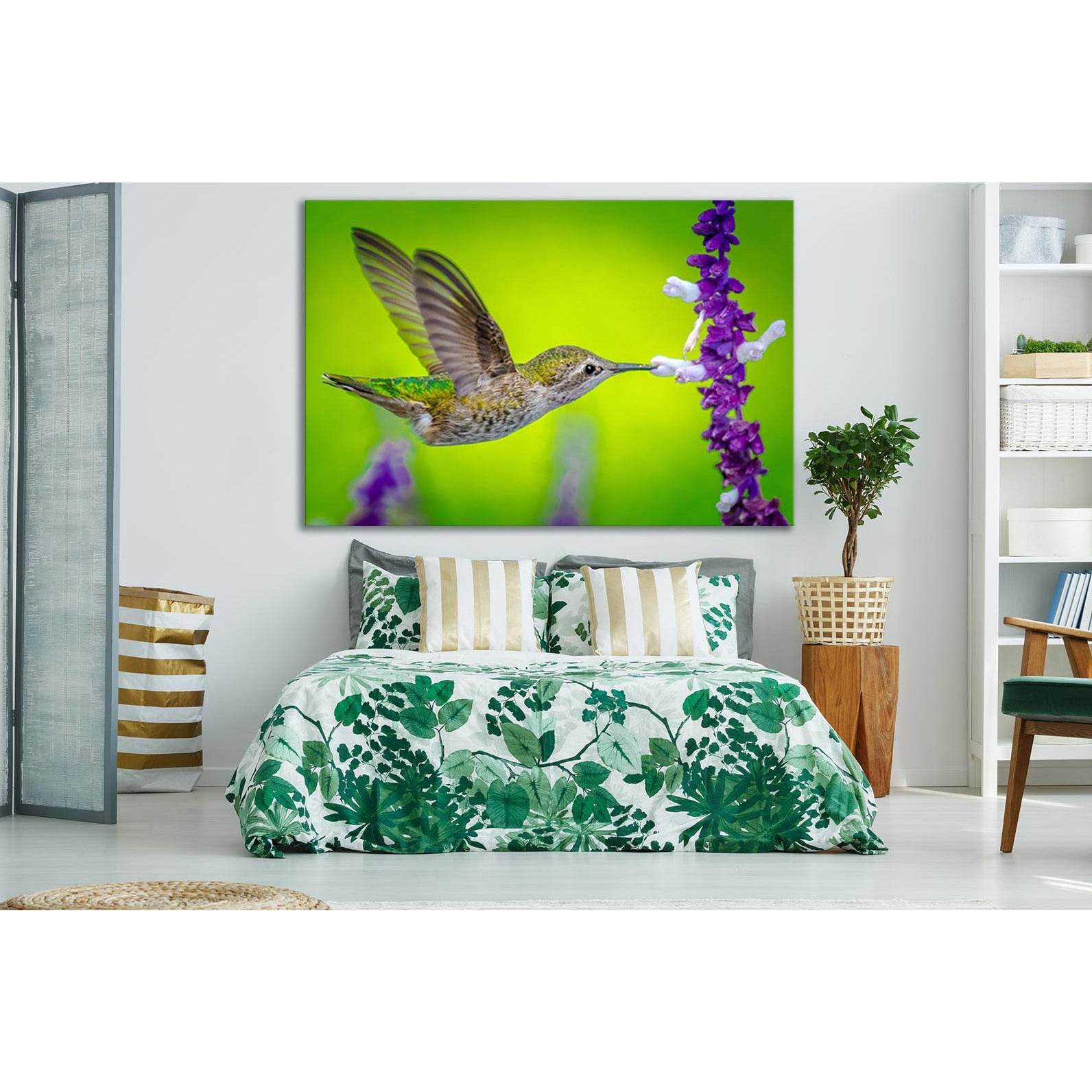Little Hummingbird Close Up №SL1548 Ready to Hang Canvas Print
