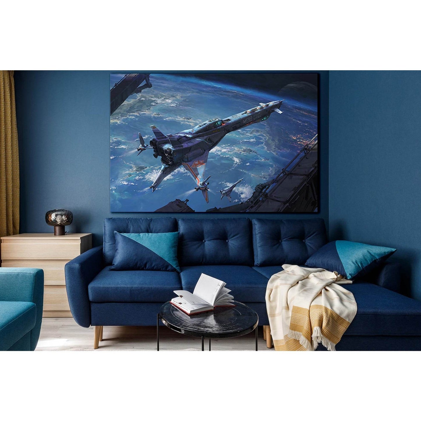 Expedition Spaceship №SL1293 Ready to Hang Canvas PrintCanvas art arrives ready to hang, with hanging accessories included and no additional framing required. Every canvas print is hand-crafted, made on-demand at our workshop and expertly stretched around