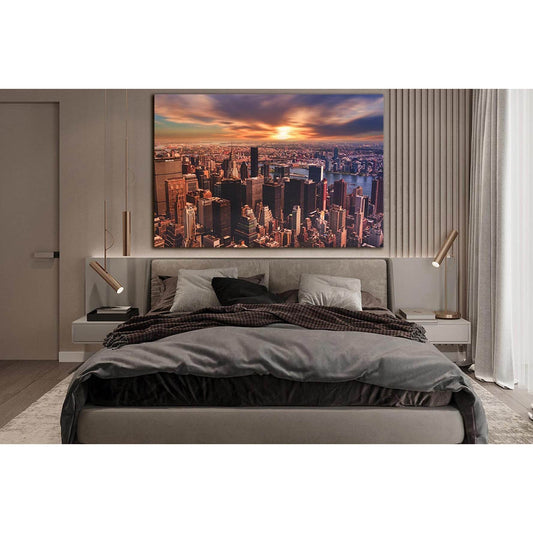New York City At Sunset №SL1462 Ready to Hang Canvas PrintCanvas art arrives ready to hang, with hanging accessories included and no additional framing required. Every canvas print is hand-crafted, made on-demand at our workshop and expertly stretched aro