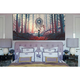 Girl In The Mysterious Forest №SL1225 Ready to Hang Canvas Print