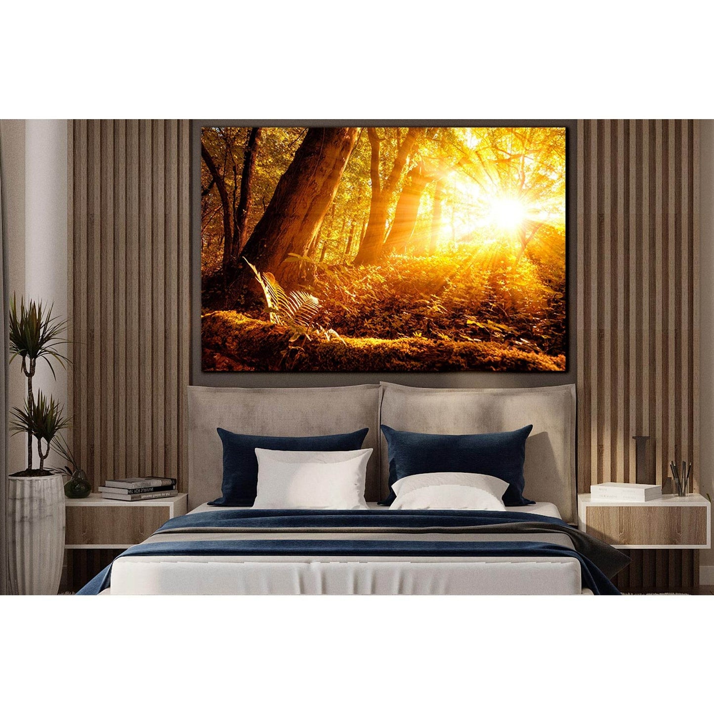 Sunbeams In The Autumn Forest №SL1498 Ready to Hang Canvas PrintCanvas art arrives ready to hang, with hanging accessories included and no additional framing required. Every canvas print is hand-crafted, made on-demand at our workshop and expertly stretch