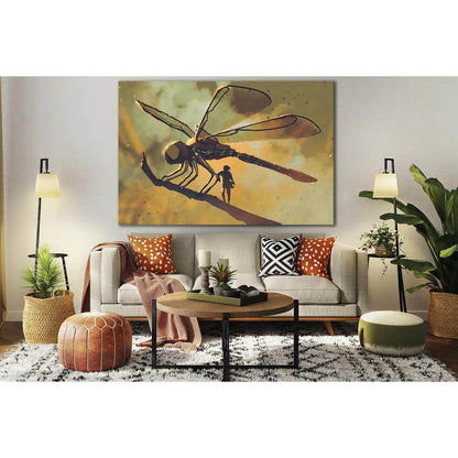 Pilot With Giant Mechanical Dragonfly №SL1258 Ready to Hang Canvas PrintCanvas art arrives ready to hang, with hanging accessories included and no additional framing required. Every canvas print is hand-crafted, made on-demand at our workshop and expertly
