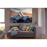 Mount At Sunset №SL1595 Ready to Hang Canvas Print