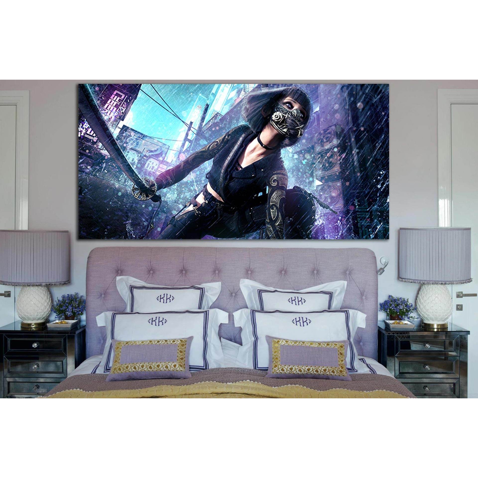 Beautiful Ninja Girl №SL1233 Ready to Hang Canvas PrintCanvas art arrives ready to hang, with hanging accessories included and no additional framing required. Every canvas print is hand-crafted, made on-demand at our workshop and expertly stretched around