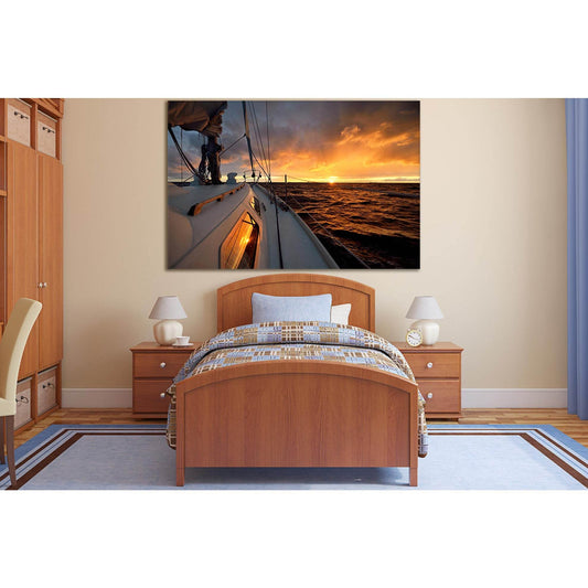 Yacht At Sunset №SL793 Ready to Hang Canvas PrintCanvas art arrives ready to hang, with hanging accessories included and no additional framing required. Every canvas print is hand-crafted, made on-demand at our workshop and expertly stretched around 100%