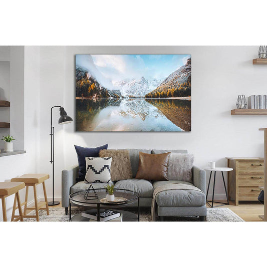 Calm Alpine Lake Braies №Sl24 Ready to Hang Canvas PrintCanvas art arrives ready to hang, with hanging accessories included and no additional framing required. Every canvas print is hand-crafted, made on-demand at our workshop and expertly stretched aroun