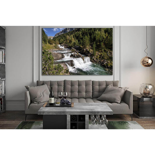 Spain Waterfall Ordesa Valley №SL487 Ready to Hang Canvas PrintCanvas art arrives ready to hang, with hanging accessories included and no additional framing required. Every canvas print is hand-crafted, made on-demand at our workshop and expertly stretche