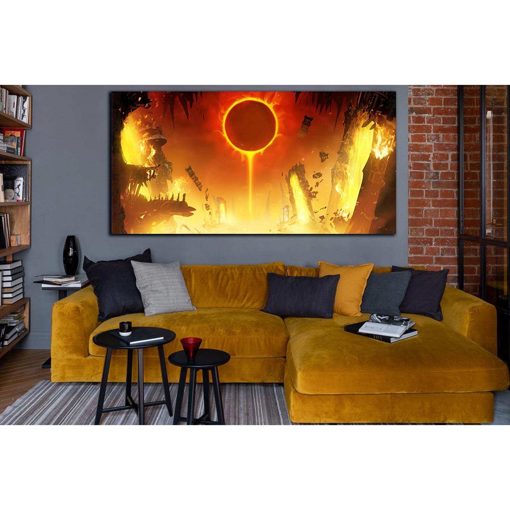 Eclipse Of The Yellow Sun №SL1218 Ready to Hang Canvas Print