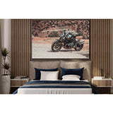 Parked Motorcycle In The Desert №SL1434 Ready to Hang Canvas Print