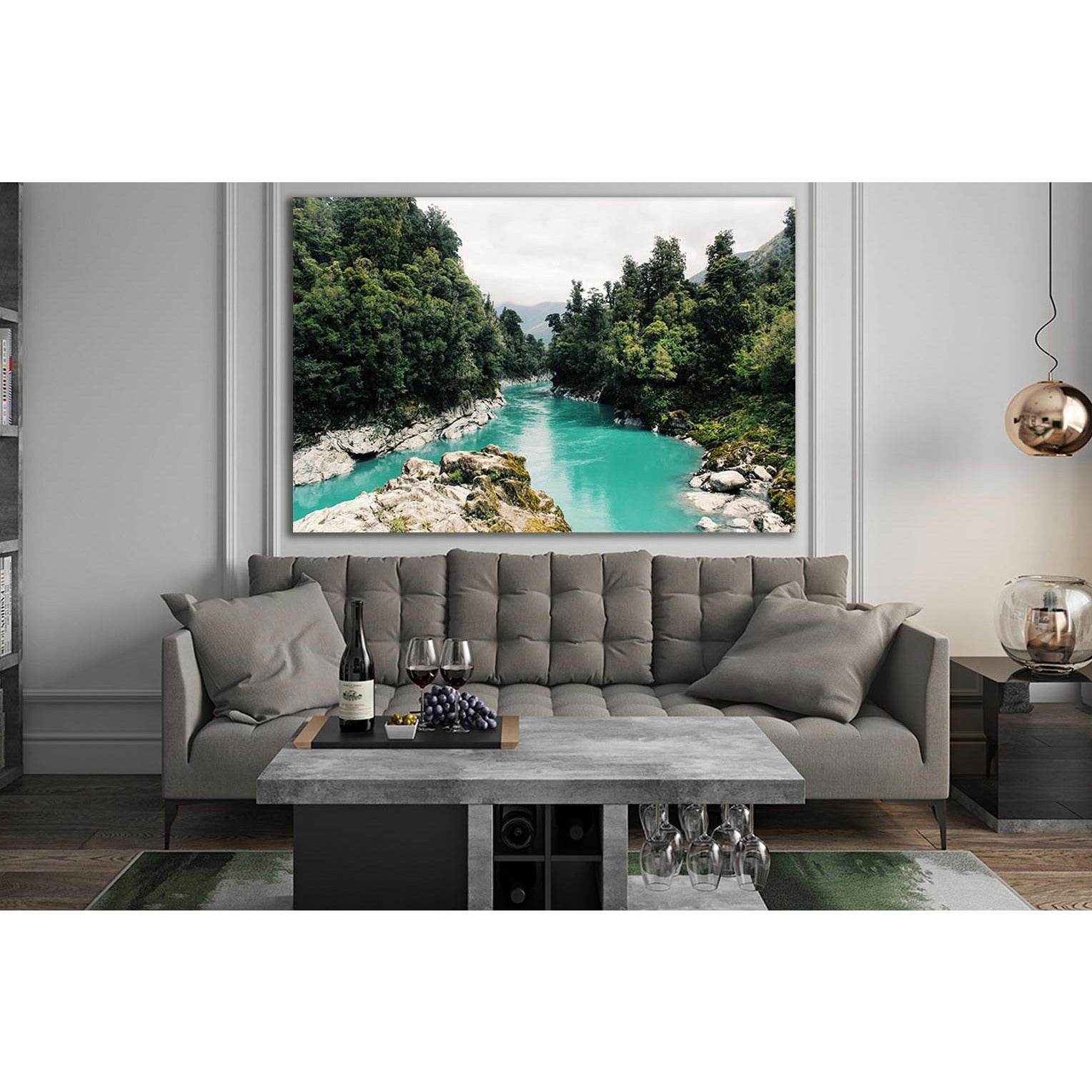Scenic View Of Trees And River №SL1081 Ready to Hang Canvas PrintCanvas art arrives ready to hang, with hanging accessories included and no additional framing required. Every canvas print is hand-crafted, made on-demand at our workshop and expertly stretc