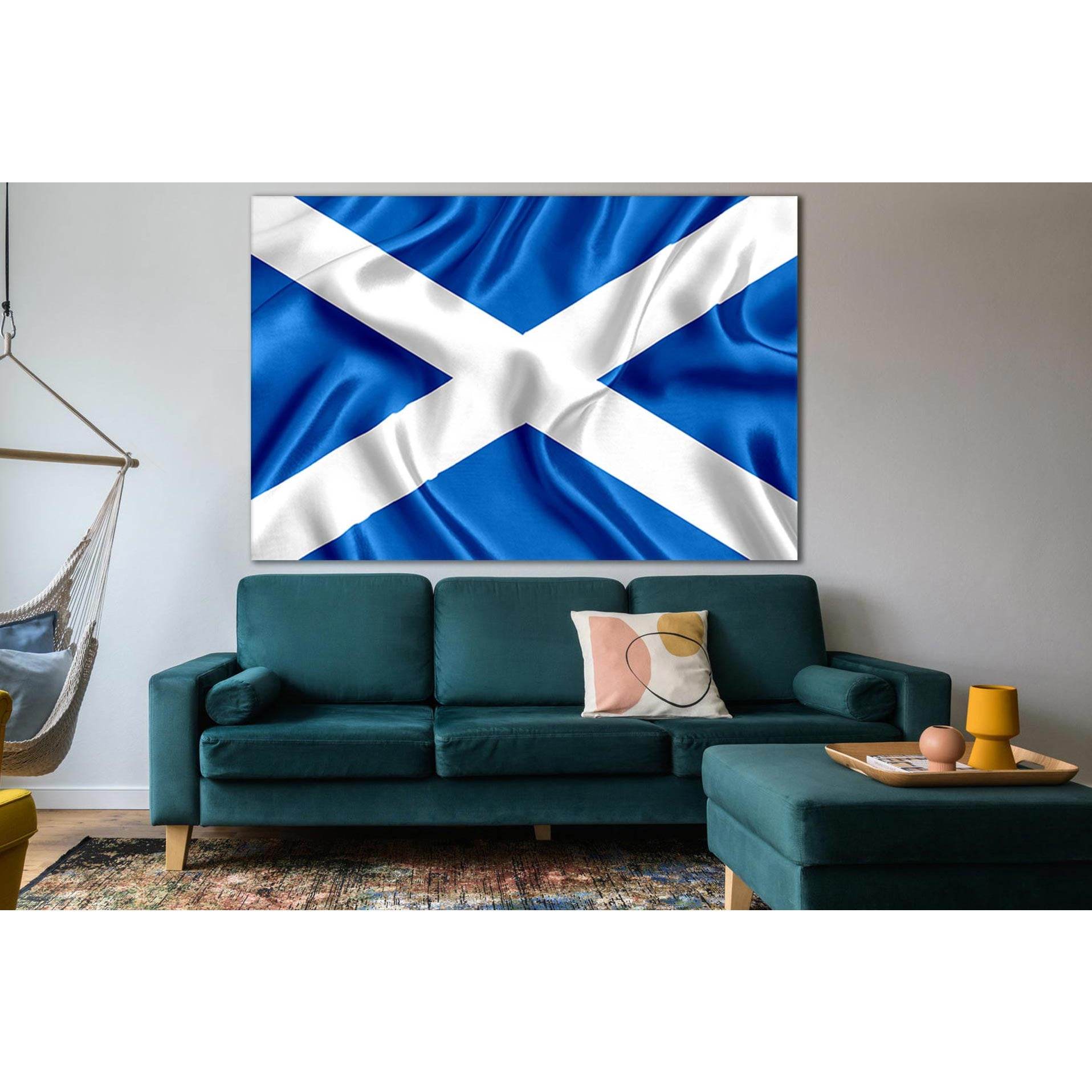 Flag Of Scotland №SL1194 Ready to Hang Canvas PrintCanvas art arrives ready to hang, with hanging accessories included and no additional framing required. Every canvas print is hand-crafted, made on-demand at our workshop and expertly stretched around 100