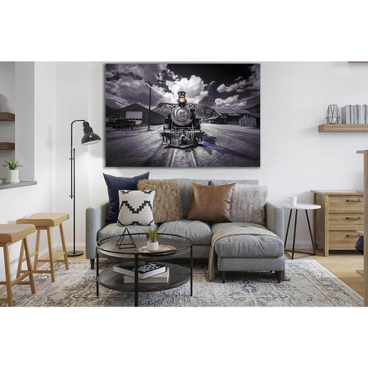 Retro Train Black And White №SL743 Ready to Hang Canvas PrintCanvas art arrives ready to hang, with hanging accessories included and no additional framing required. Every canvas print is hand-crafted, made on-demand at our workshop and expertly stretched